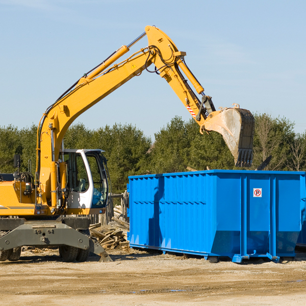 are there any restrictions on where a residential dumpster can be placed in East Cathlamet WA